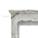 White Marble fireplace in Calacatta Monet - Image 6