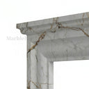 Marble fireplace for sale in Calacatta Monet - Image 3