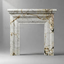 Marble fireplace for sale in Calacatta Monet - Image 7