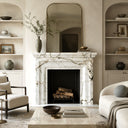 Marble fireplace for sale in Calacatta Monet - Image 6