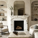 Marble fireplace for sale in Calacatta Monet - Image 6