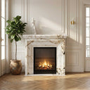Marble fireplace for sale in Calacatta Monet - Image 2