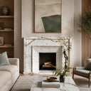 Marble fireplace for sale in Calacatta Monet - Image 2
