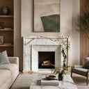 Marble fireplace for sale in Calacatta Monet - Image 2