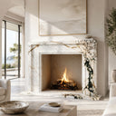 Marble mantelpiece in Calacatta Monet - Image 2
