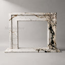Marble mantelpiece in Calacatta Monet - Image 3