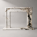 Marble mantelpiece in Calacatta Monet - Image 3