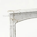 Marble fireplace hearth in Calacatta Monet - Image 4