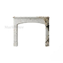 Marble fireplace hearth in Calacatta Monet - Image 3