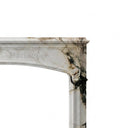Marble fireplace hearth in Calacatta Monet - Image 5