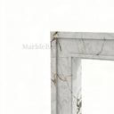 White Marble fireplace in Calacatta Monet - Image 7