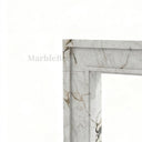 White Marble fireplace in Calacatta Monet - Image 7