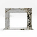 White Marble fireplace in Calacatta Monet - Image 1