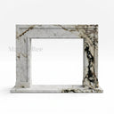 White Marble fireplace in Calacatta Monet - Image 1