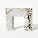 Marble fireplace for sale in Calacatta Monet - Image 4