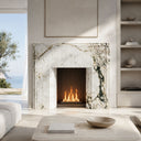 Marble fireplace for sale in Calacatta Monet - Image 2