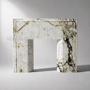 Marble fireplace for sale in Calacatta Monet - Image 5