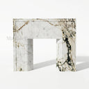 Marble fireplace for sale in Calacatta Monet - Image 4