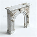 White Marble fireplace surround in Calacatta Monet - Image 1