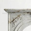 White Marble fireplace surround in Calacatta Monet - Image 6