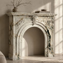 White Marble fireplace surround in Calacatta Monet - Image 2