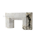Marble electric fireplace in Calacatta Monet - Image 1