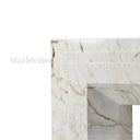 Marble electric fireplace in Calacatta Monet - Image 6