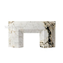 Marble electric fireplace in Calacatta Monet - Image 4