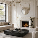 Marble electric fireplace in Calacatta Monet - Image 2