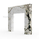 Modern Marble fireplace surround in Calacatta Monet - Image 1