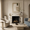 Modern Marble fireplace surround in Calacatta Monet - Image 2