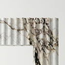 Modern Marble fireplace surround in Calacatta Monet - Image 6