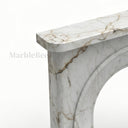Marble fire surround in Calacatta Monet - Image 6
