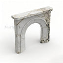 Marble fire surround in Calacatta Monet - Image 5