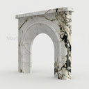 Marble fire surround in Calacatta Monet - Image 1