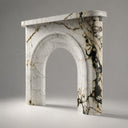 Marble fire surround in Calacatta Monet - Image 3