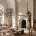 Marble fire surround in Calacatta Monet - Image 2
