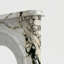 Marble fire surround in Calacatta Monet - Image 7
