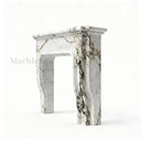 Marble hearth in Calacatta Monet - Image 1