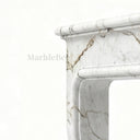 Marble hearth in Calacatta Monet - Image 4