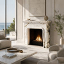 Marble hearth in Calacatta Monet - Image 2