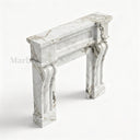 Marble fireplace for sale in Calacatta Monet - Image 6