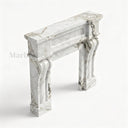 Marble fireplace for sale in Calacatta Monet - Image 6