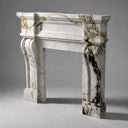 Marble fireplace for sale in Calacatta Monet - Image 7