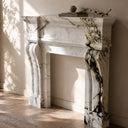 Marble fireplace for sale in Calacatta Monet - Image 4