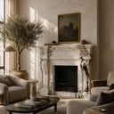 Marble fireplace for sale in Calacatta Monet - Image 2