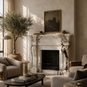 Marble fireplace for sale in Calacatta Monet - Image 2