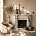 Marble fireplace for sale in Calacatta Monet - Image 3