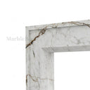 Marble mantelpiece in Calacatta Monet - Image 5