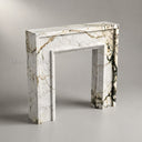 Marble mantelpiece in Calacatta Monet - Image 6
